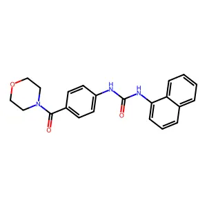 1-[4-(Morpholine-4-carbonyl)phenyl]-3-naphthalen-1-ylurea structure