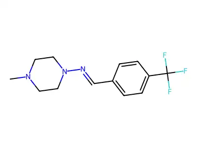 4-Methyl-N-[[4-(trifluoromethyl)phenyl]methylene]-1-piperazinamine structure