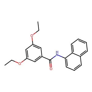 3,5-diethoxy-N-(naphthalen-1-yl)benzamide structure