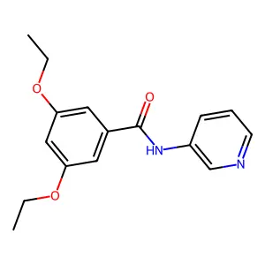 3,5-diethoxy-N-pyridin-3-ylbenzamide structure