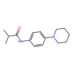 2-methyl-N-[4-(piperidin-1-yl)phenyl]propanamide structure