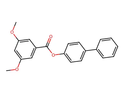 (1,1'-Biphenyl)-4-YL 3,5-dimethoxybenzoate structure