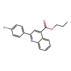 Propyl 2-(4-bromophenyl)quinoline-4-carboxylate structure