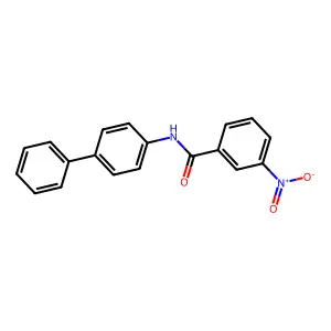 3-硝基-N-(4-苯基苯基)苯甲酰胺 structure