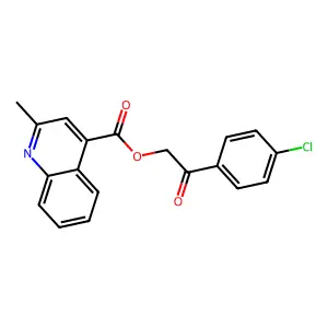 2-(4-Chlorophenyl)-2-oxoethyl 2-methyl-4-quinolinecarboxylate structure