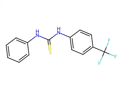1-Phenyl-3-[4-(trifluoromethyl)phenyl]thiourea structure
