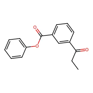 Phenyl 3-propanoylbenzoate structure