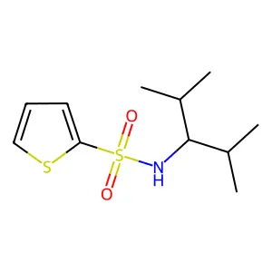 N-(2,4-dimethylpentan-3-yl)thiophene-2-sulfonamide structure