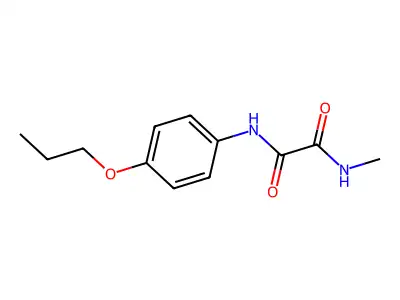 N-methyl-N'-(4-propoxyphenyl)oxamide structure