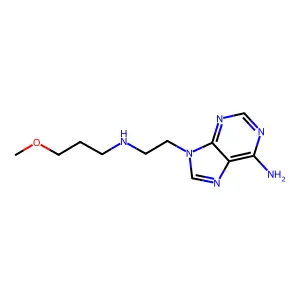 9-[2-(3-Methoxypropylamino)ethyl]purin-6-amine structure