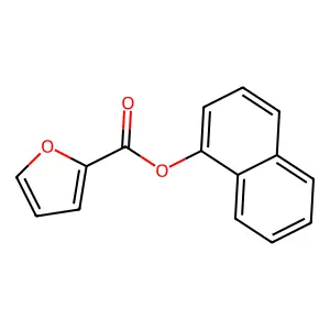 Naphthalen-1-yl furan-2-carboxylate structure