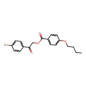 2-(4-Bromophenyl)-2-oxoethyl 4-butoxybenzoate structure