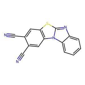 Benzimidazo[2,1-b][1,3]benzothiazole-2,3-dicarbonitrile structure