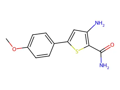 3-Amino-5-(4-methoxyphenyl)thiophene-2-carboxamide structure