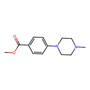 Methyl 4-(4-methylpiperazin-1-yl)benzoate structure