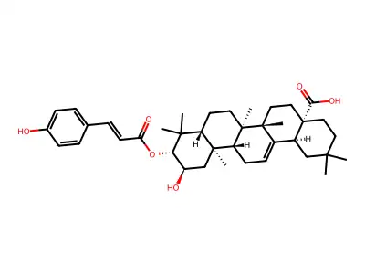 3-O-cis-Coumaroylmaslinic acid structure