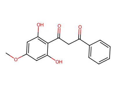 2,5-Dihydroxy-7-methoxyflavanone structure