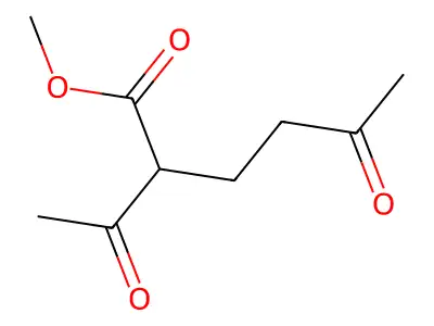 Methyl 2-acetyl-5-oxohexanoate structure