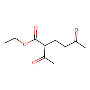 Hexanoic acid, 2-acetyl-5-oxo-, ethyl ester structure