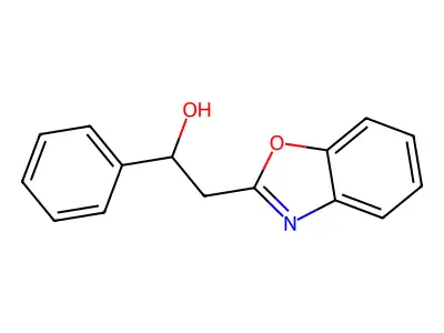 2-(1,3-Benzoxazol-2-yl)-1-phenylethanol structure