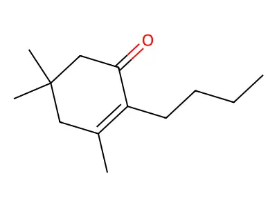 2-Butyl-3,5,5-trimethyl-2-cyclohexen-1-one structure