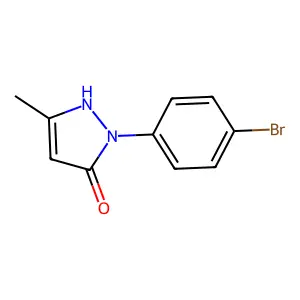 2-(4-bromophenyl)-5-methyl-1H-pyrazol-3-one structure