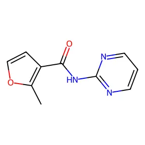 2-methyl-N-(pyrimidin-2-yl)furan-3-carboxamide structure