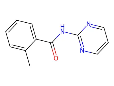 2-methyl-N-pyrimidin-2-ylbenzamide structure