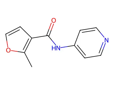 2-methyl-N-(pyridin-4-yl)furan-3-carboxamide structure