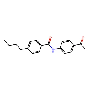 N-(4-acetylphenyl)-4-butylbenzamide structure