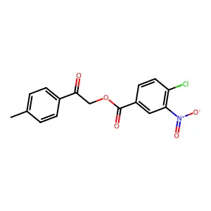 2-(4-Methylphenyl)-2-oxoethyl 4-chloro-3-nitrobenzoate structure