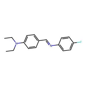 N-[4-(Diethylamino)benzylidene]-4-fluoroaniline structure