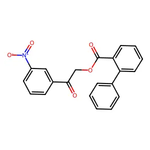 [2-(3-Nitrophenyl)-2-oxoethyl] 2-phenylbenzoate structure