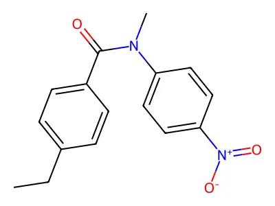 4-ethyl-N-methyl-N-(4-nitrophenyl)benzamide structure
