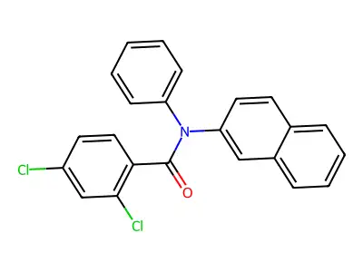 2,4-dichloro-N-(2-naphthyl)-N-phenylbenzamide structure