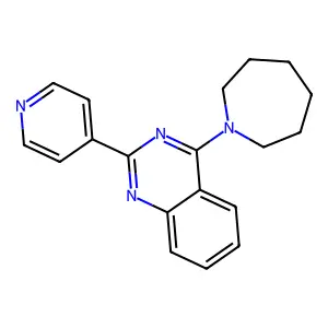 4-(1-Azepanyl)-2-(4-pyridinyl)quinazoline structure