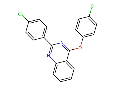 4-(4-Chlorophenoxy)-2-(4-chlorophenyl)quinazoline structure