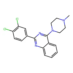 2-(3,4-Dichlorophenyl)-4-(4-methylpiperazin-1-yl)quinazoline structure