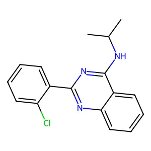 2-(2-氯苯基)-N-异丙基喹唑啉-4-胺 structure