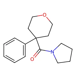 (4-Phenyloxan-4-yl)-pyrrolidin-1-ylmethanone structure