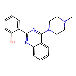 2-(4-(4-Methylpiperazin-1-yl)quinazolin-2-yl)phenol structure