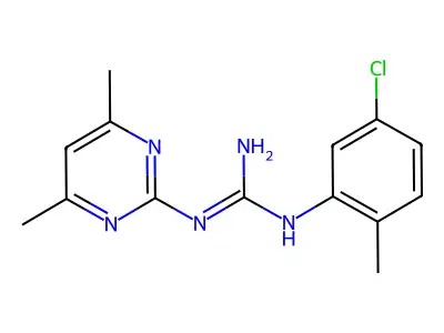1-(5-Chloro-2-methylphenyl)-2-(4,6-dimethylpyrimidin-2-yl)guanidine structure