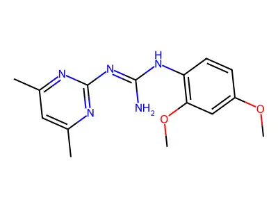 1-(2,4-Dimethoxyphenyl)-2-(4,6-dimethylpyrimidin-2-yl)guanidine structure