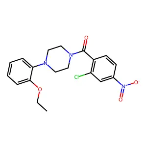 (2-Chloro-4-nitrophenyl)-[4-(2-ethoxyphenyl)piperazin-1-yl]methanone structure