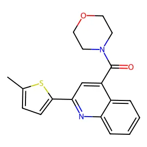 [2-(5-Methylthiophen-2-yl)quinolin-4-yl]-morpholin-4-ylmethanone structure