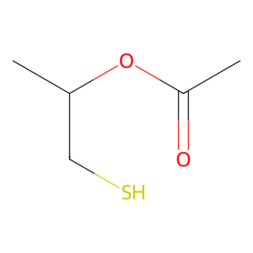 1-Mercapto-2-propanol, acetate structure