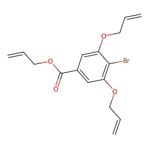 3,5-Bis-allyloxy-4-bromo-benzoic acid allyl ester structure