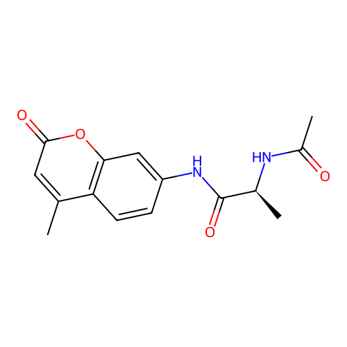Acetyl-L-alanine 7-amido-4-methylcoumarin structure