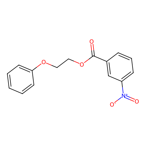 2-Phenoxyethyl 3-nitrobenzoate structure