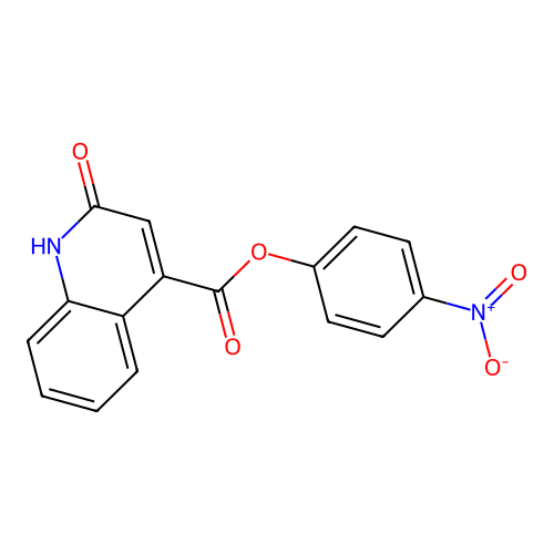 4-Nitrophenyl 2-hydroxyquinoline-4-carboxylate structure
